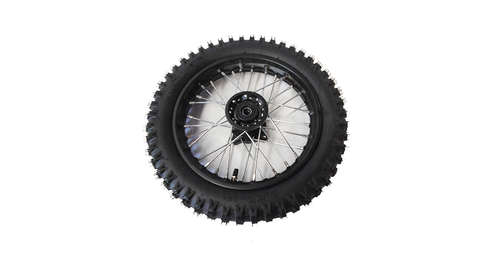 Wheel and Tyre Set - 12" Inch Rear
